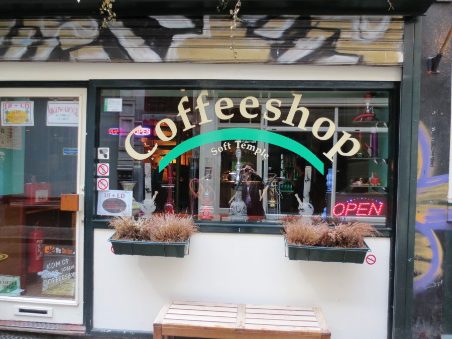 Coffee Shop window in Amsterdam