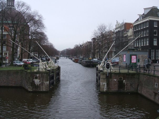 A canal in Amsterdam