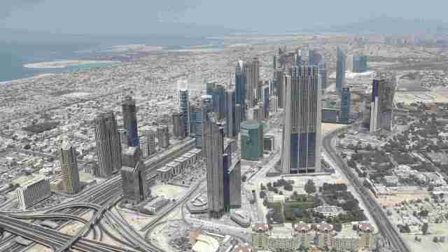 View from 124th floor Burj Kalifa