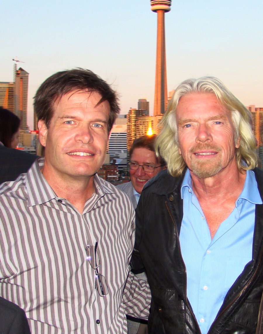 Mark and Sir Richard Branson