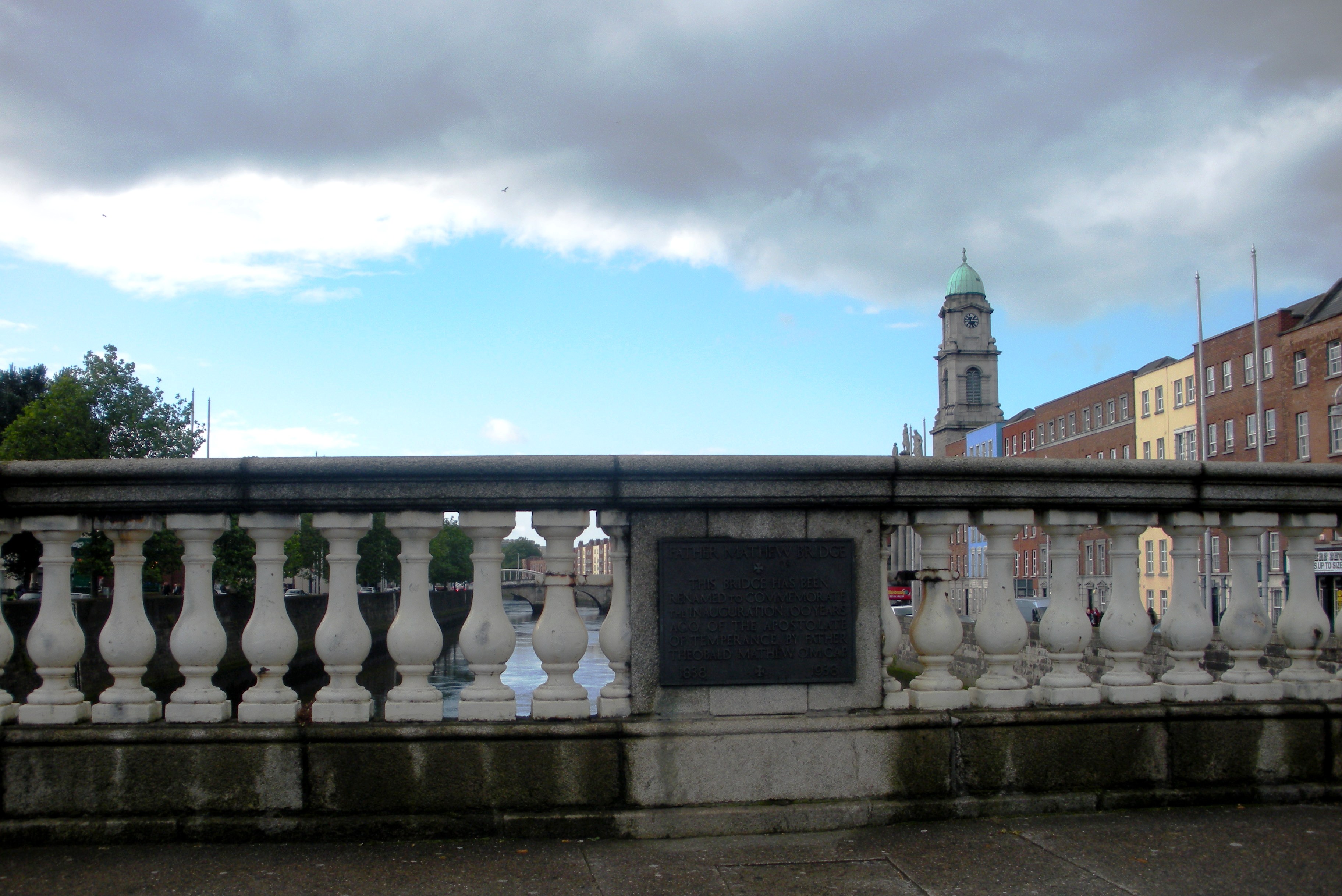 Crossing the Liffey Dublin by marktravel Walking across a bridge over the Liffey River in Dublin