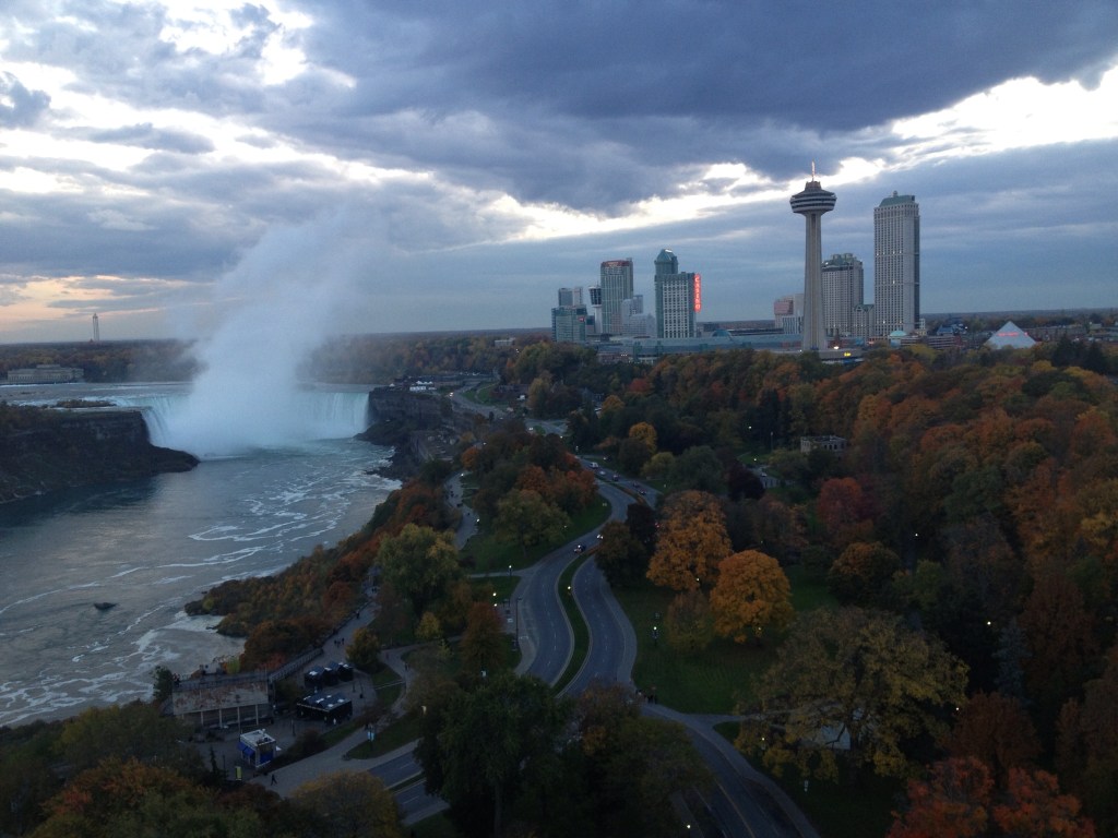 Niagara Falls Canada at sunset