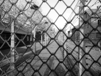 Auschwitz at the fence by marktravel