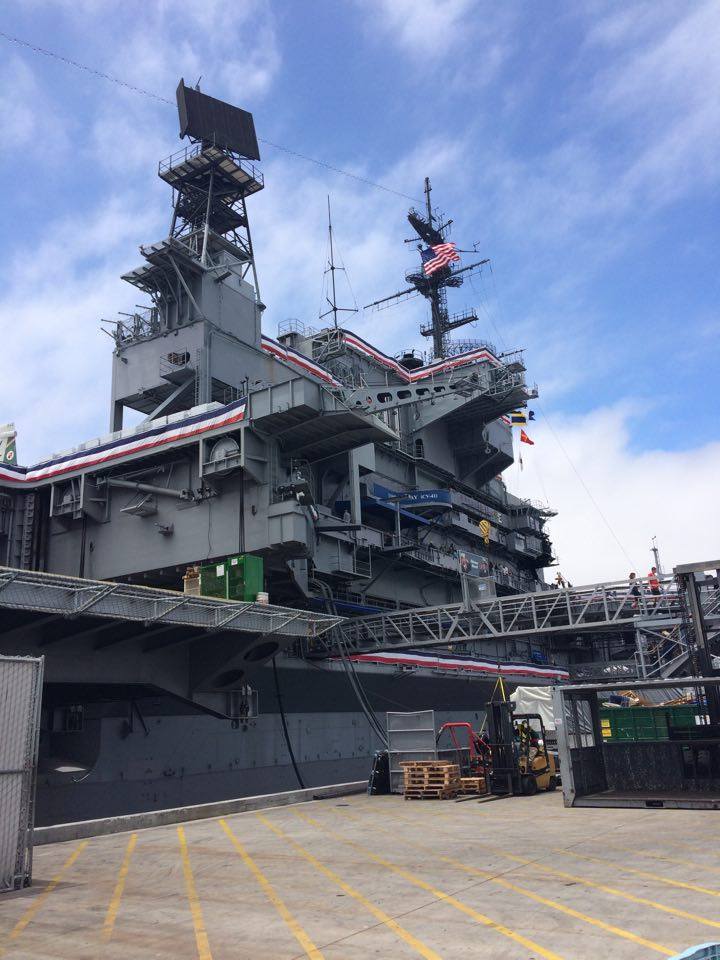 The USS Midway ship in San Diego