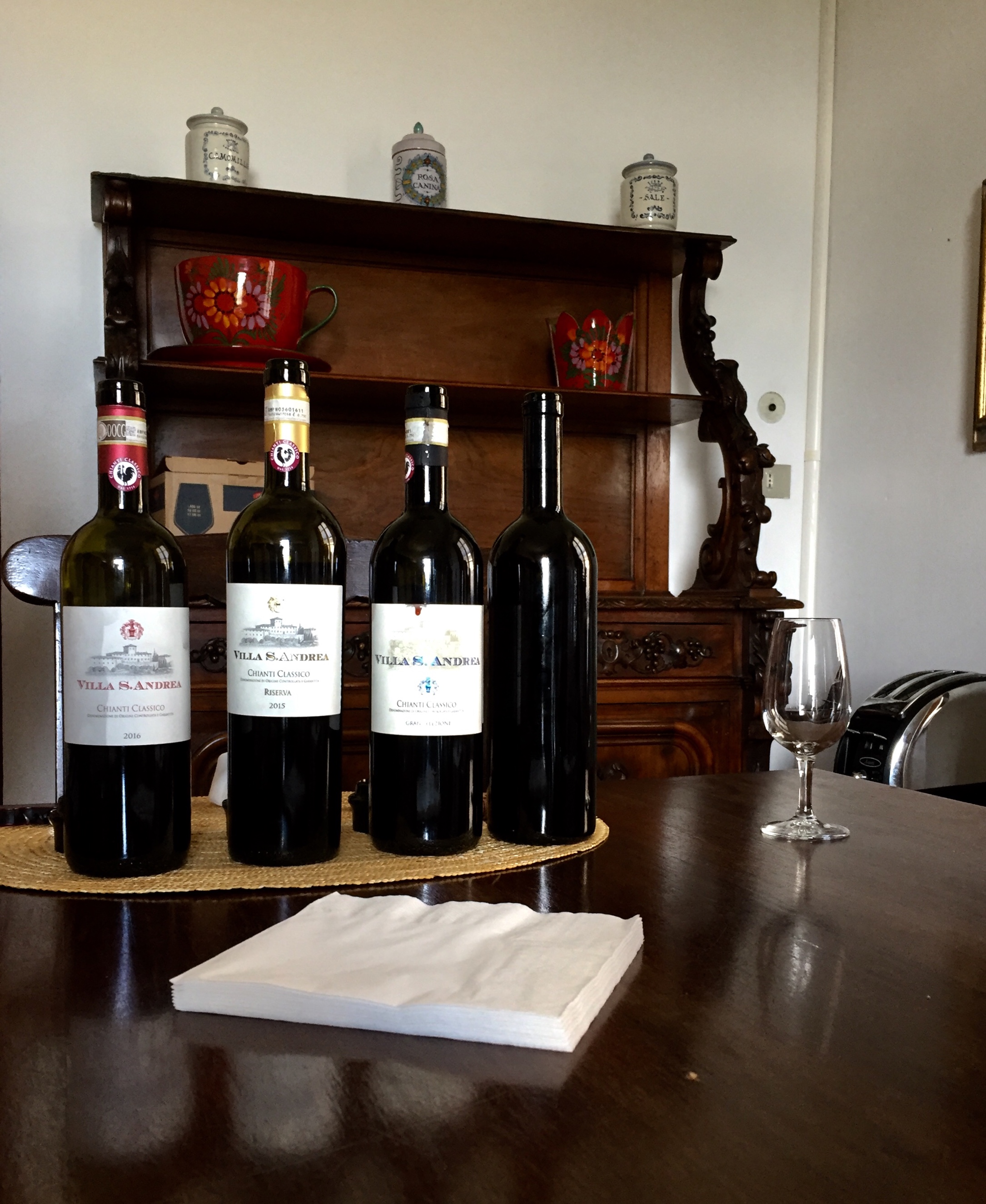 Wines in the Tuscany region of Italy