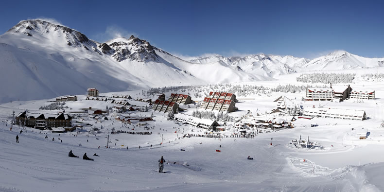 A view of Las Lenas Ski Resort in Argentina
