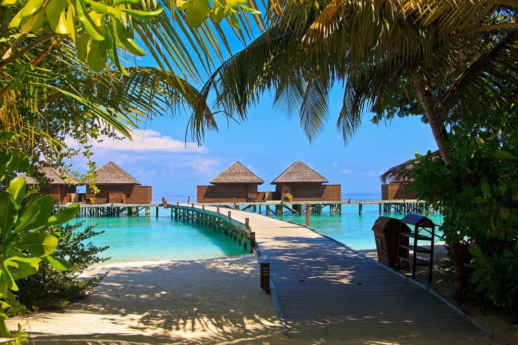 Overwater bungalows, the Maldives