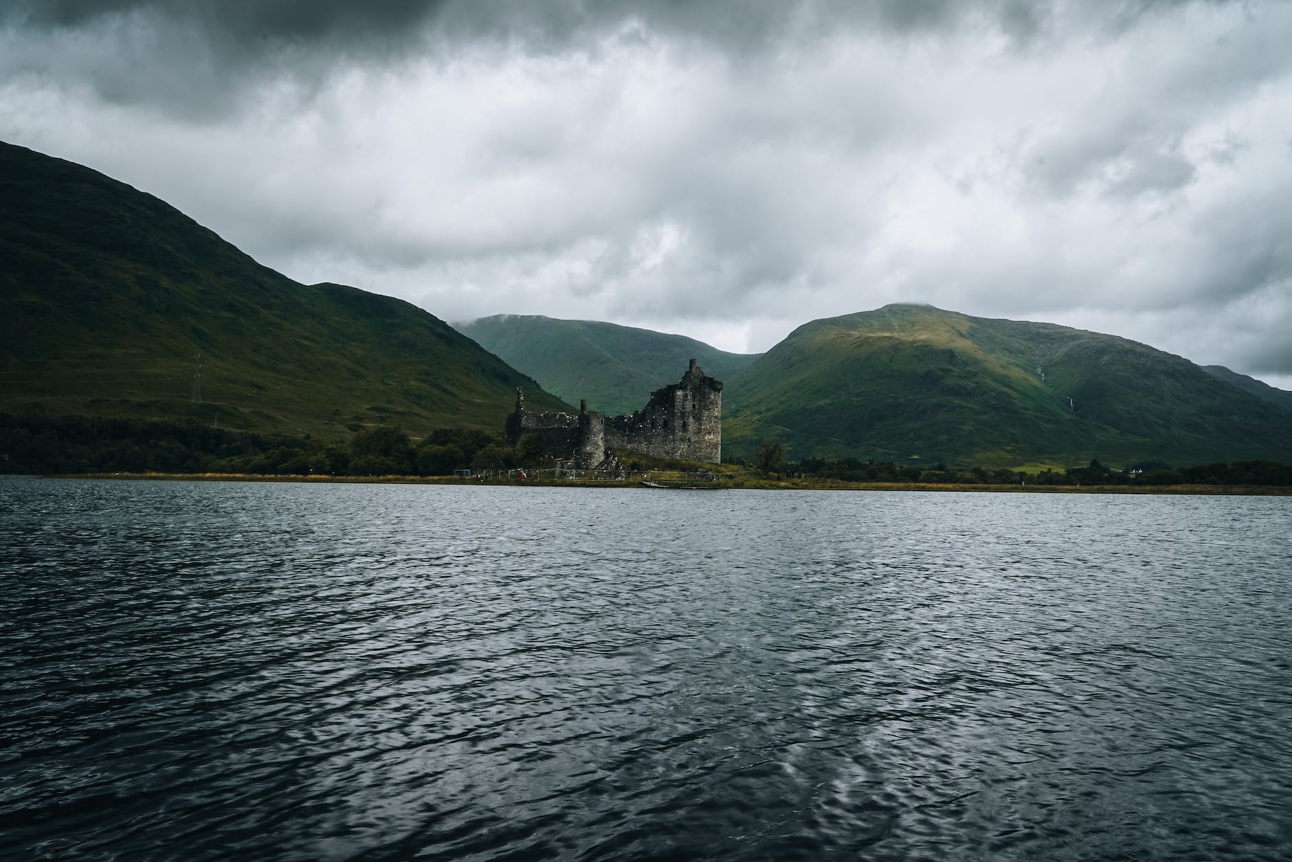 Kilchurn Castle in Scotland on Loch Awe