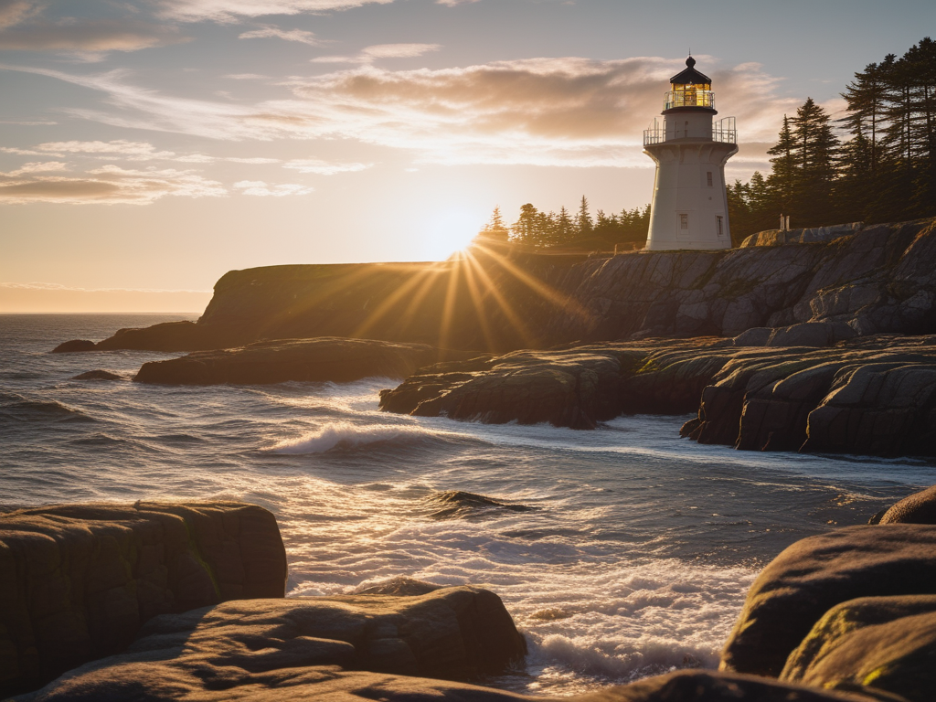 One part of the coastline in Nova Scotia 